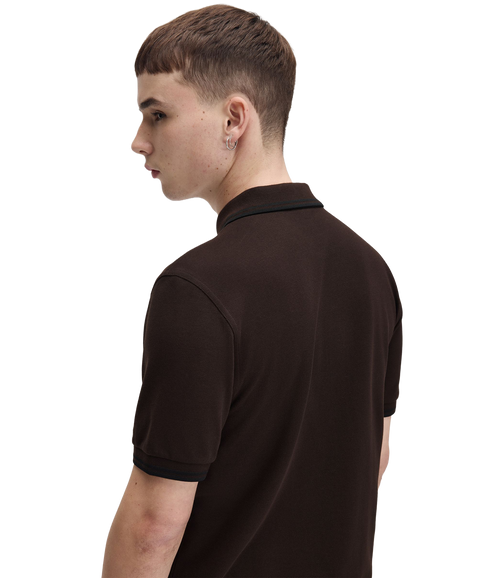 Twin Tipped Fred Perry Shirt - Brown