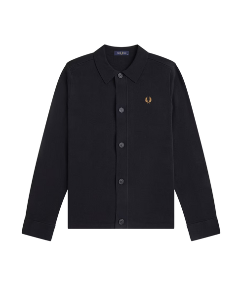 Knitted Overshirt - Black