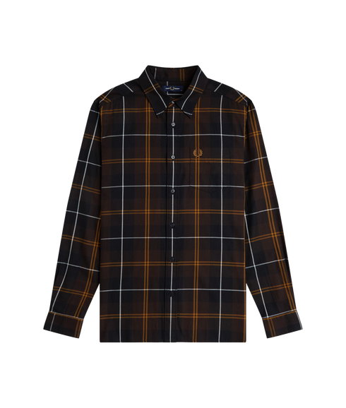 Twill Tartan Shirt - Brown