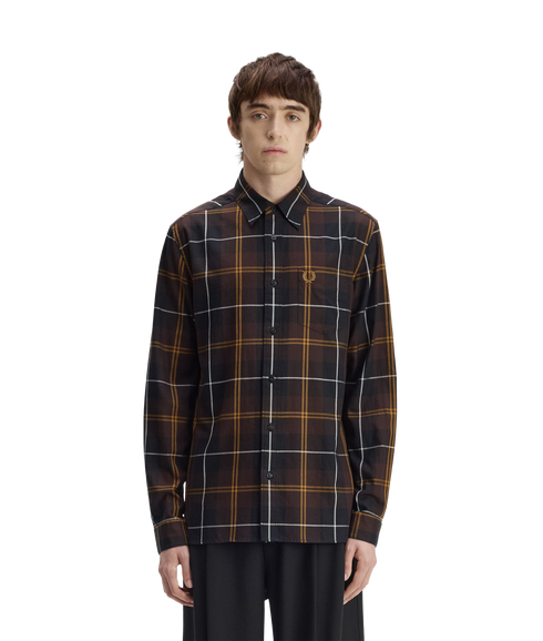 Twill Tartan Shirt - Brown