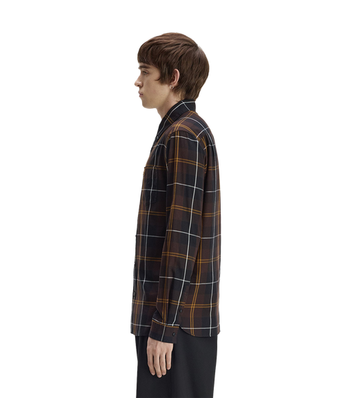 Twill Tartan Shirt - Brown