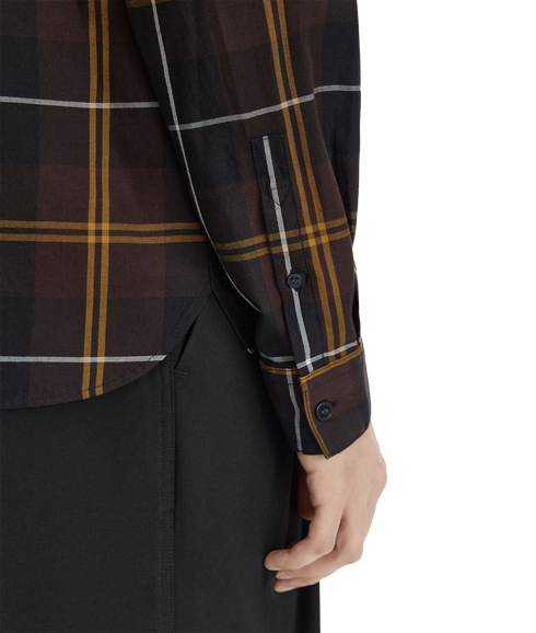 Twill Tartan Shirt - Brown