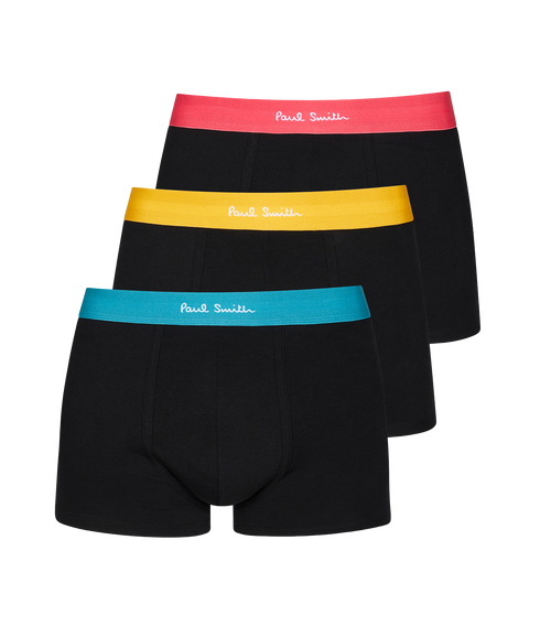 Trunk 3Pk White Band - Black