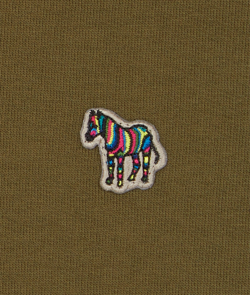 Reg Fit Half Zip Top Zebra - Green