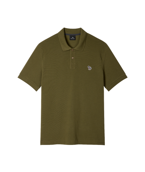 Reg Fit SS Polo Shirt Zebra - Green