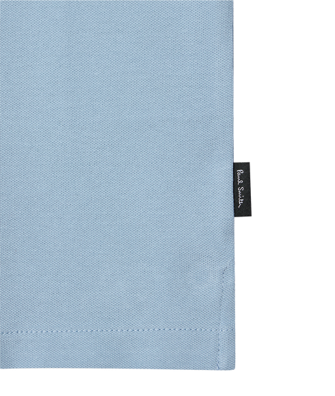 Reg Fit Zip Polo Shirt - Blue