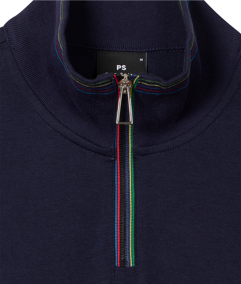 LS 1/2 Zip Reg Fit Sweat - Dark Navy