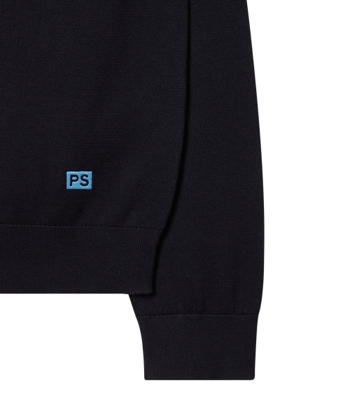 Sweater Zip Neck - Dark Navy