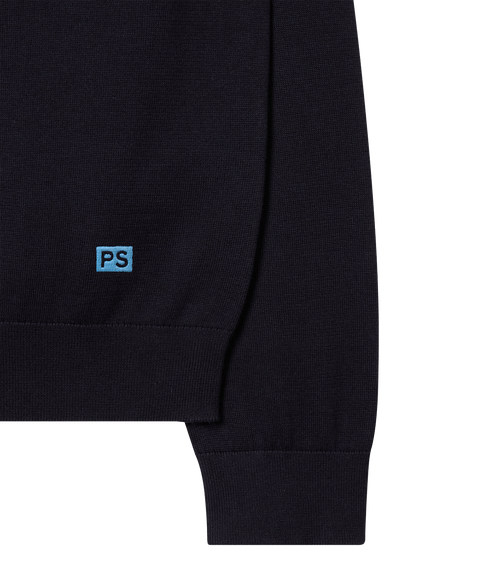 Sweater Ls Polo - Dark Navy