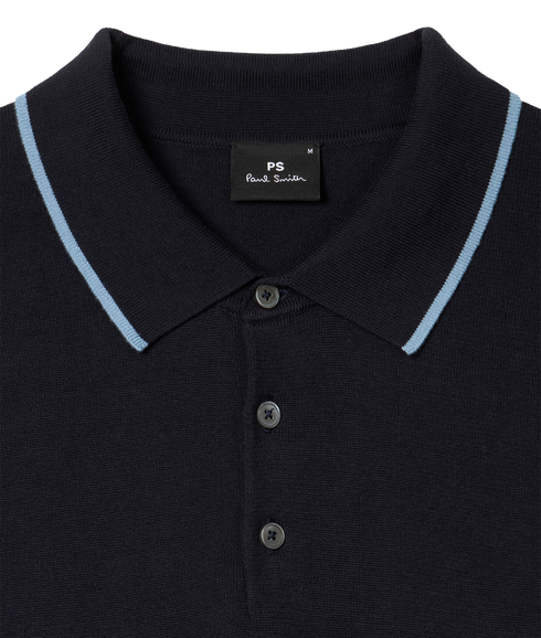 Sweater Ls Polo - Dark Navy