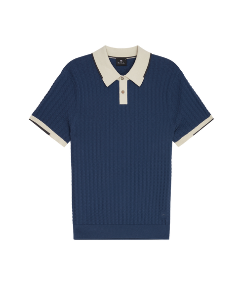 Sweater Ss Polo - Indigo