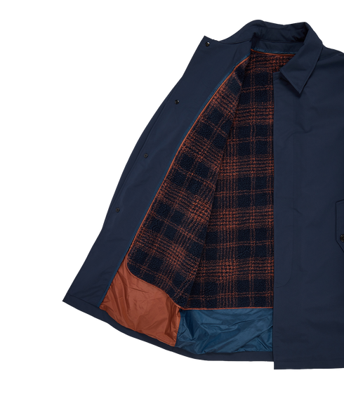 Zip Coat Removable Lining - Dark Navy