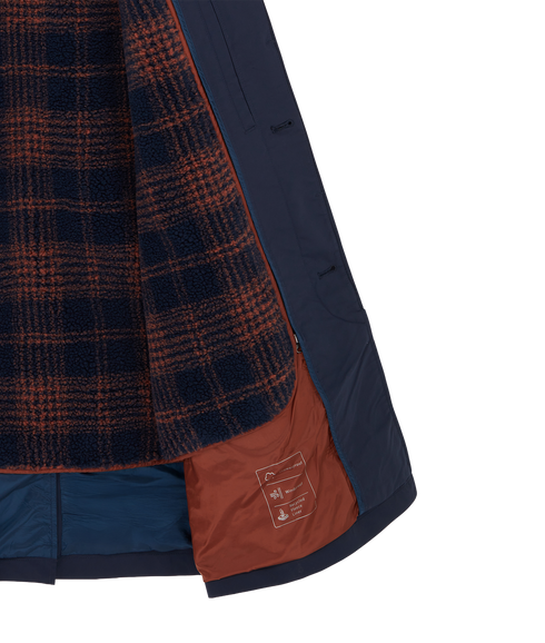 Zip Coat Removable Lining - Dark Navy