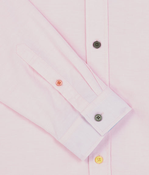 Tailored LS Fit Shirt Buttons - Pink