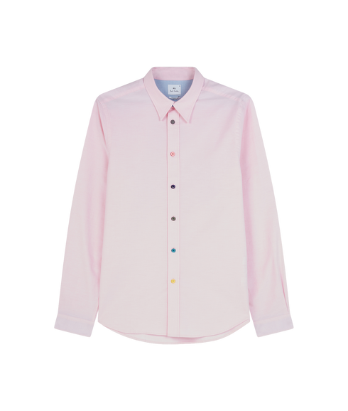 Tailored LS Fit Shirt Buttons - Pink