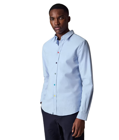 Tailored LS Fit Shirt Buttons - Light Blue