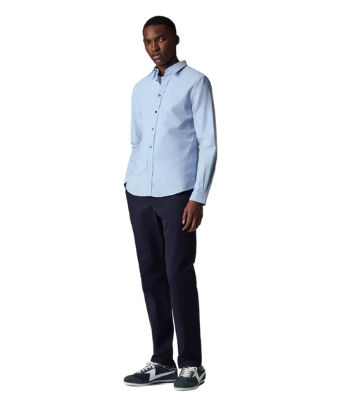 Tailored LS Fit Shirt Buttons - Light Blue
