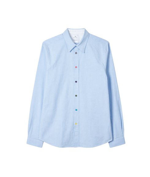 Tailored LS Fit Shirt Buttons - Light Blue