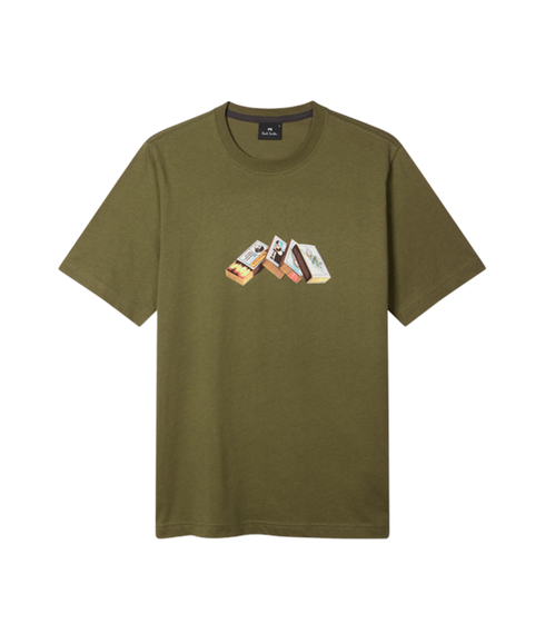 Reg Fit SS T Shirt Matchboxes - Green