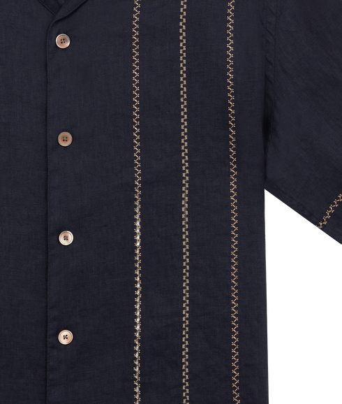 Casual Fit SS Shirt - Dark Navy