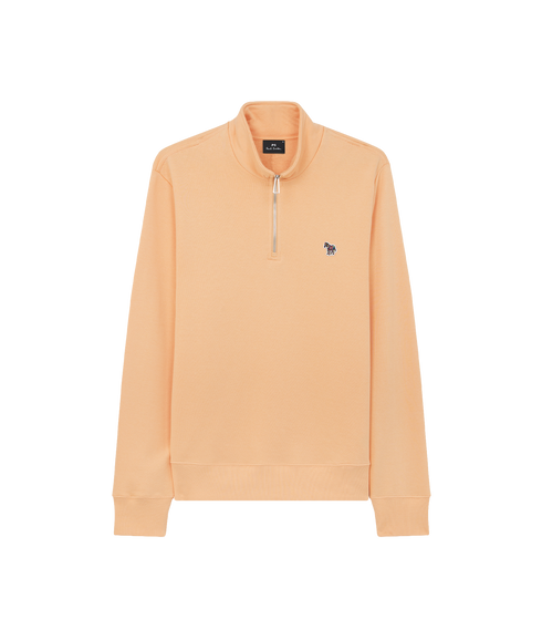 Reg Fit Half Zip Top Zebra - Orange