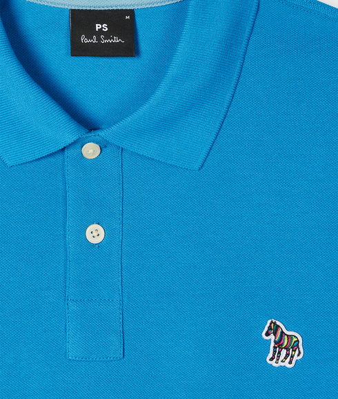 Reg Fit Polo Shirt Zebra - Blue