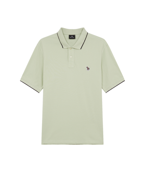 Reg Fit SS Polo Shirt Zebra - Green