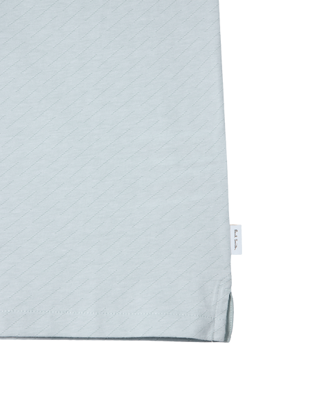 Reg Fit Zip Front Polo Shirt - Light Blue