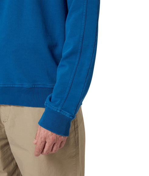 Reg Fit Half Zip Sweat Happy - Indigo