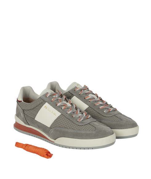Dover Grey Nylon Mix Trainers - Grey