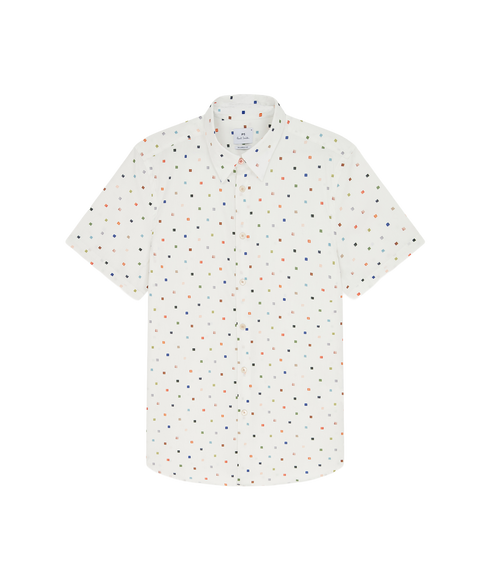 Tailored Fit SS Shirt - Off White