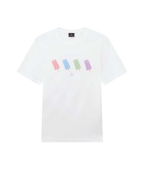 Reg Fit T-Shirt Lollies - White