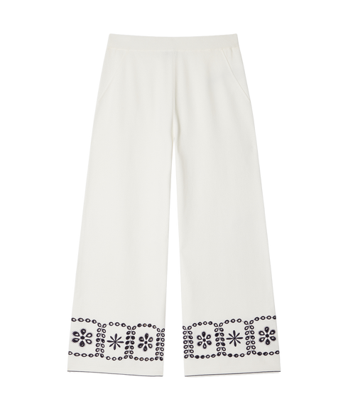 Knitted Trouser - Off White