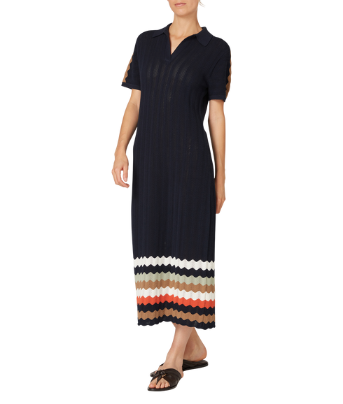 Knitted Dress - Dark Navy