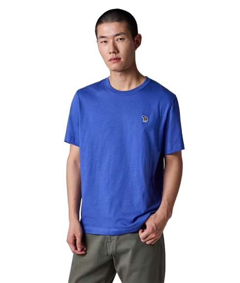 Reg Fit Zebra Ss T-Shirt - Blue