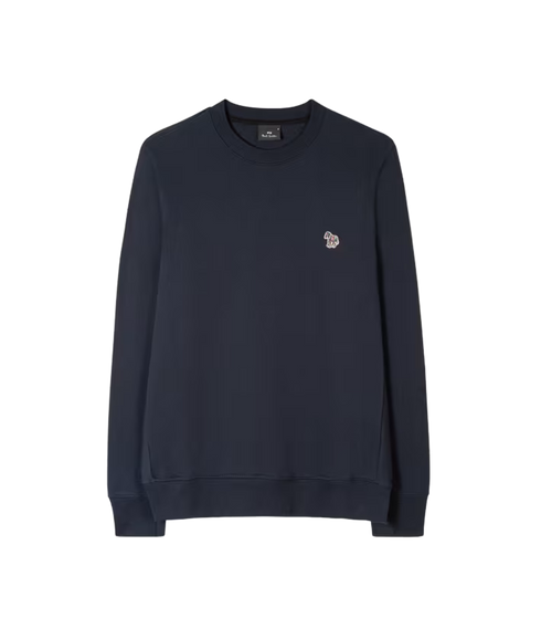 Reg Fit Sweatshirt Zebra - Dark Navy