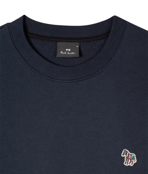 Reg Fit Sweatshirt Zebra - Dark Navy