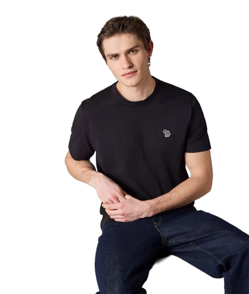 Reg Fit Zebra SS T-Shirt - Dark Navy