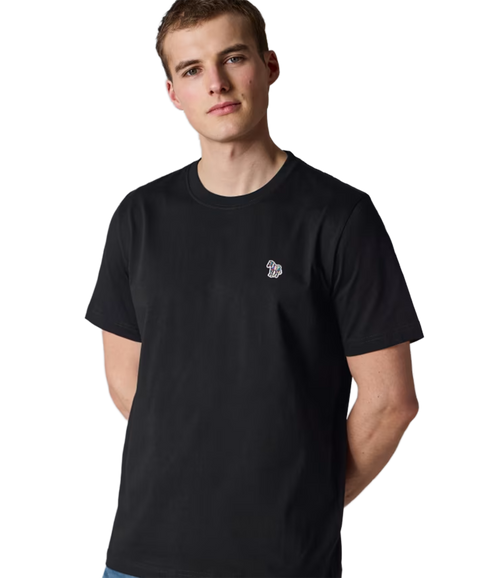 Reg Fit Zebra SS T-Shirt - Black