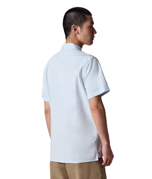 Ss Casual Fit Shirt Zeb Badge - Blue