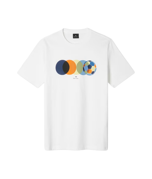 Reg Fit Football Ss T Shirt - White