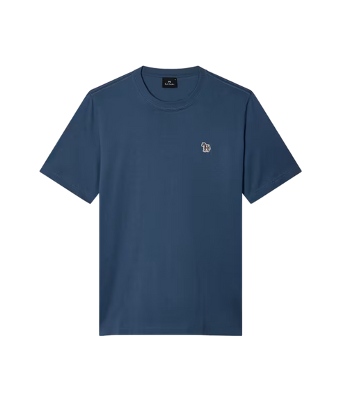 Reg Fit Zebra SS T-Shirt - Indigo