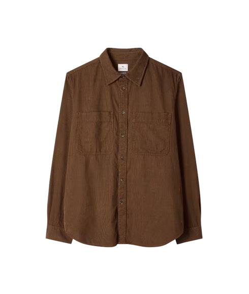 Casual Fit LS Shirt - Brown