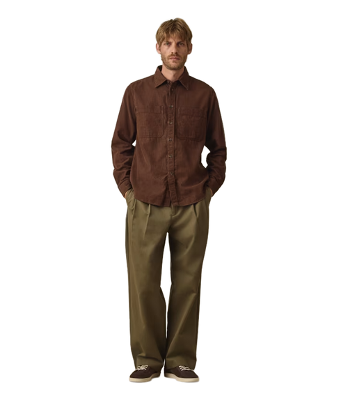 Casual Fit LS Shirt - Brown