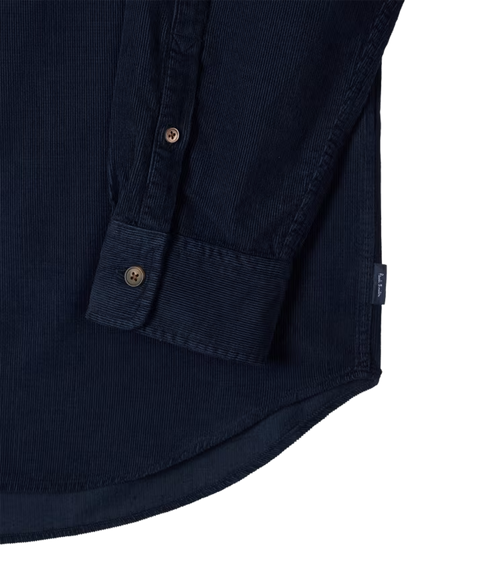 Regular Fit LS Shirt Bd - Very Dark Navy
