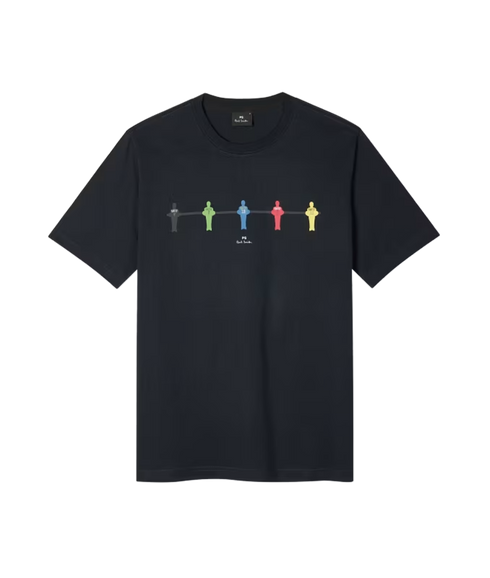 Reg Fit Football T-Shirt - Dark Navy