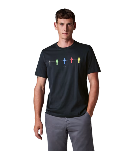 Reg Fit Football T-Shirt - Dark Navy