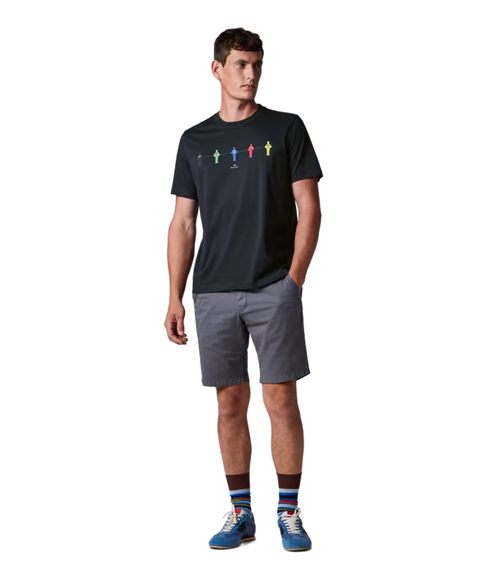 Reg Fit Football T-Shirt - Dark Navy