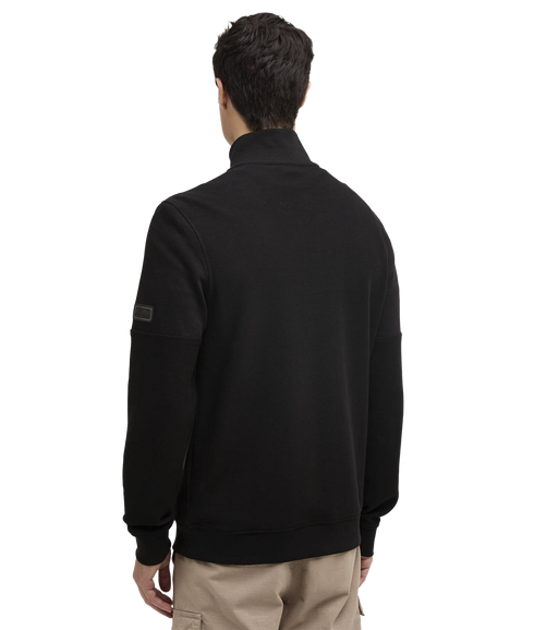 Kaspian Half Zip Sweat - Black