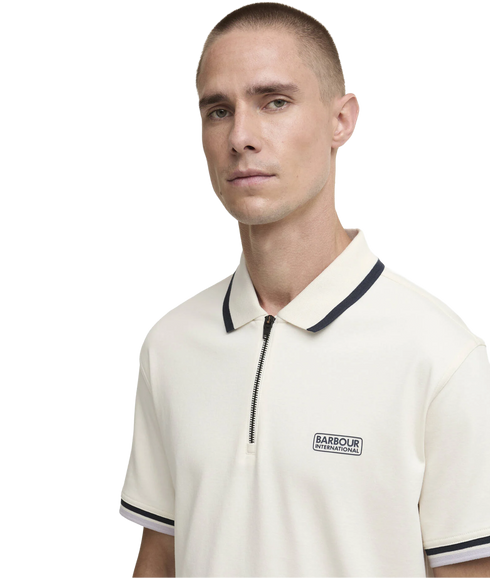 Panter Interlock Polo - Whisper White
